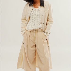 NWT FREE PEOPLE HUNTER DUSTER COAT L